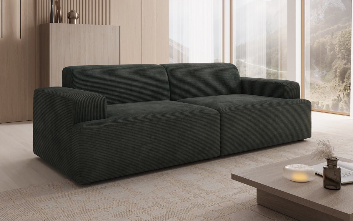 Designer 3 Seater Sofa Monza in Corduroy