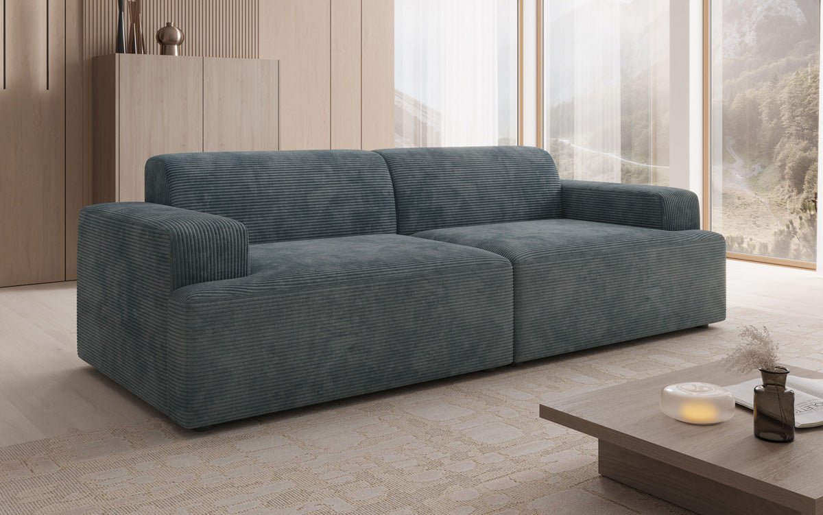Designer 3 Seater Sofa Monza in Corduroy