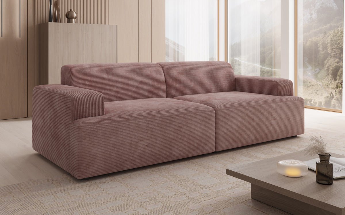 Designer 3 Seater Sofa Monza in Corduroy