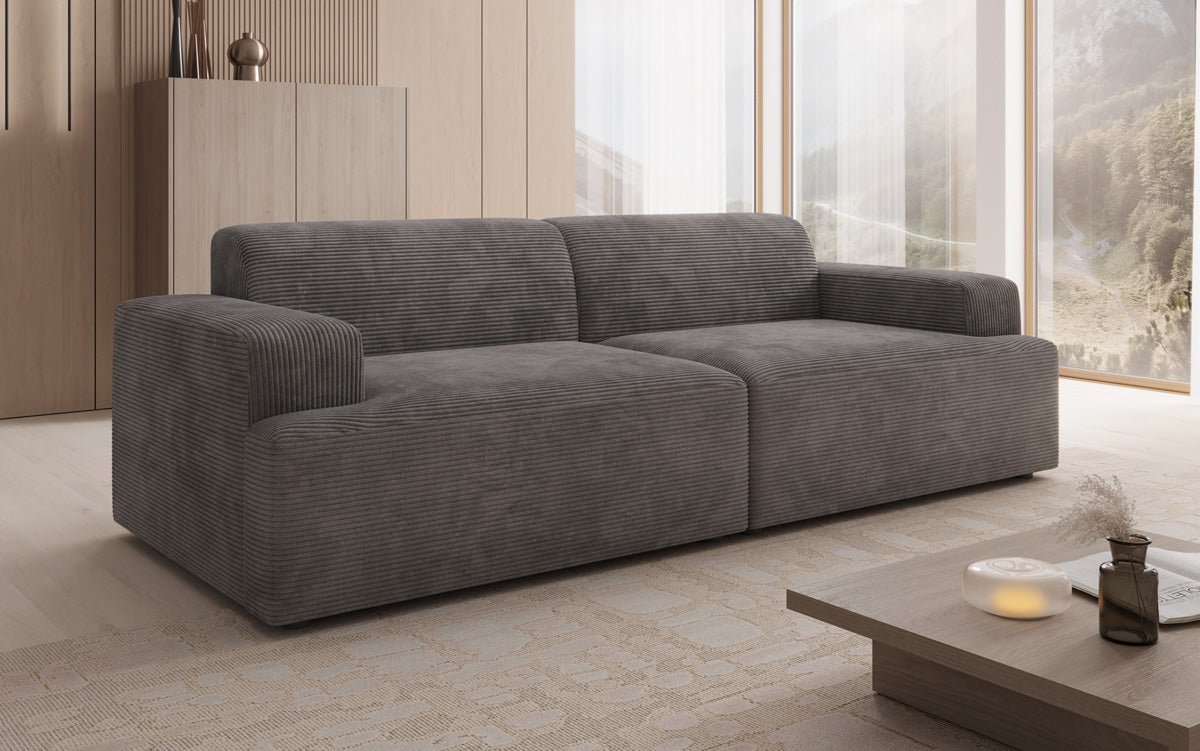 Designer 3 Seater Sofa Monza in Corduroy