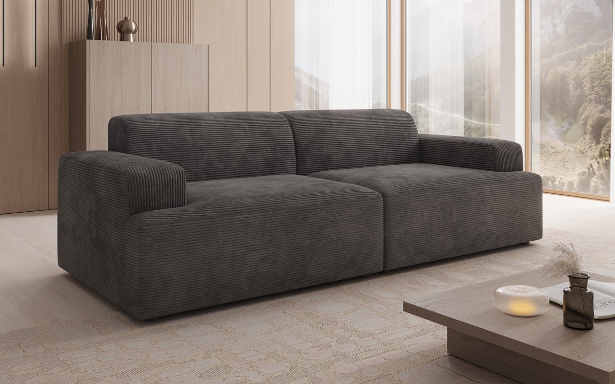Designer 3 Seater Sofa Monza in Corduroy