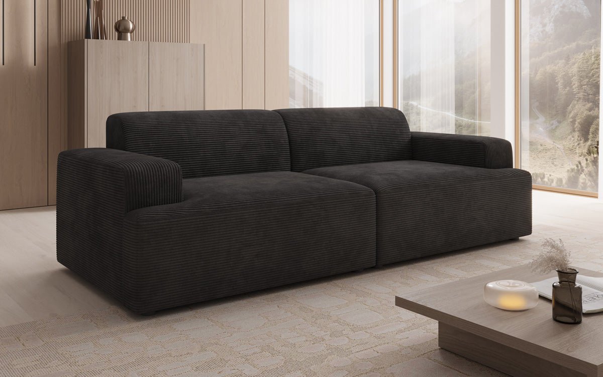 Designer 3 Seater Sofa Monza in Corduroy