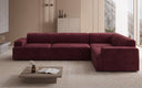 Canapé d’angle design Monza, canapé panoramique en Velours