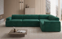 Canapé d’angle design Monza, canapé panoramique en Velours