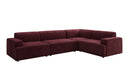 Canapé d’angle design Monza, canapé panoramique en Velours