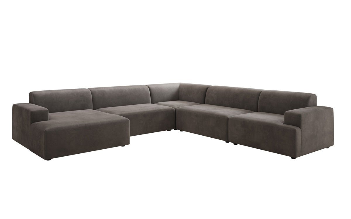 Canapé design Monza Wohnlandschaft U XXL en Velours