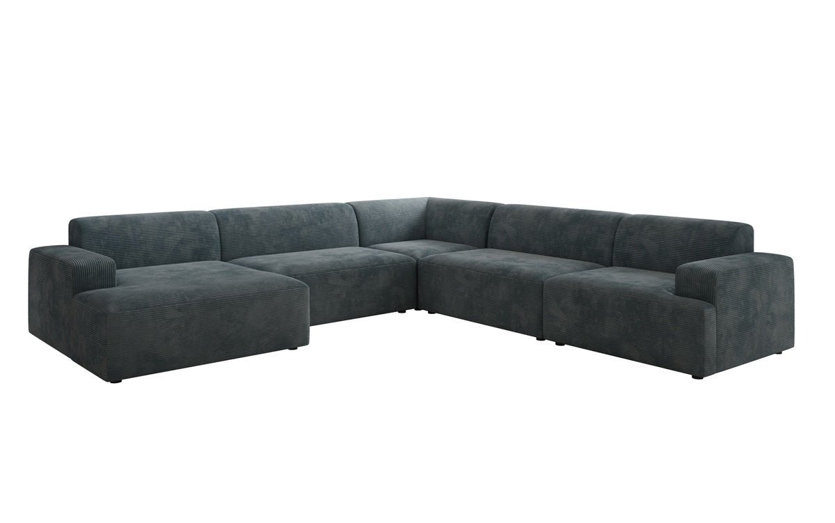Canapé design Monza Wohnlandschaft U XXL en Côtelé