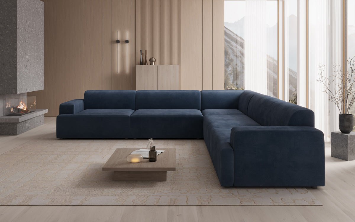 Designer Sofa Monza Living Landscape L XXL in Velvet
