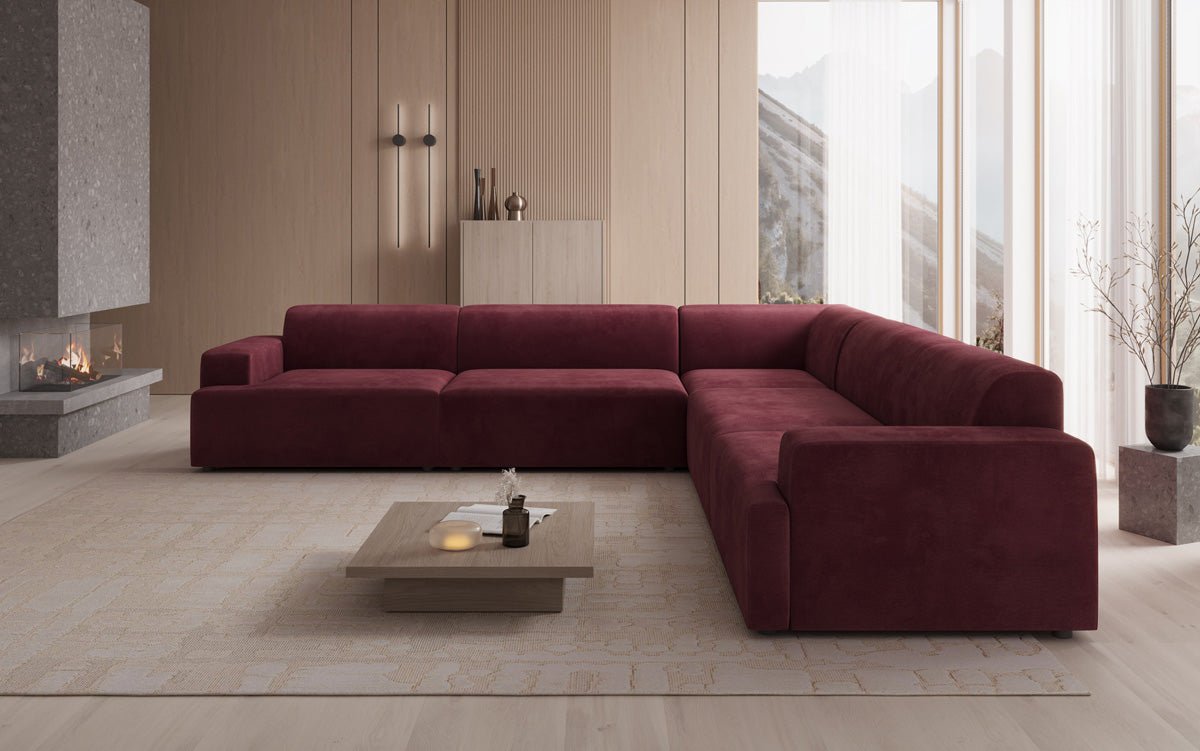 Designer Sofa Monza Living Landscape L XXL in Velvet