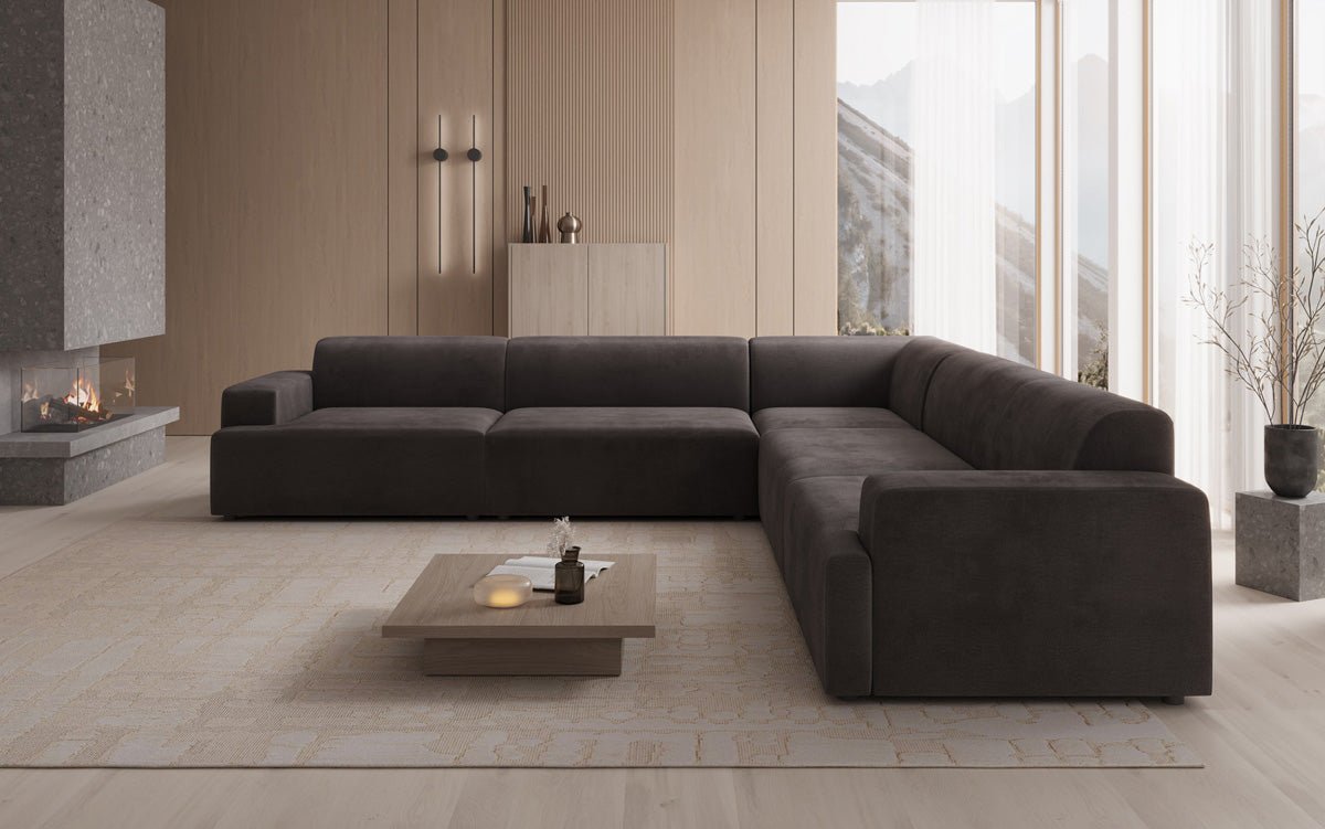 Designer Sofa Monza Living Landscape L XXL in Velvet