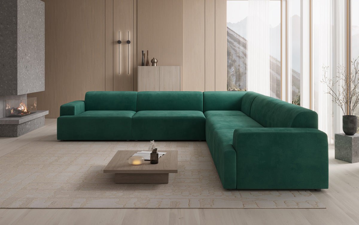 Designer Sofa Monza Living Landscape L XXL in Velvet