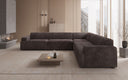 Designer corner sofa Monza XXL living landscape in Corduroy