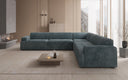 Designer corner sofa Monza XXL living landscape in Corduroy