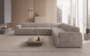 Designer corner sofa Monza XXL living landscape in Corduroy