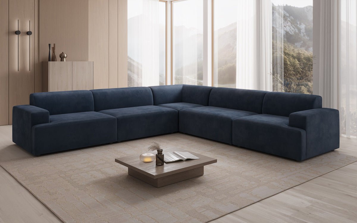 Designer Sofa Monza Living Landscape L XXL in Velvet