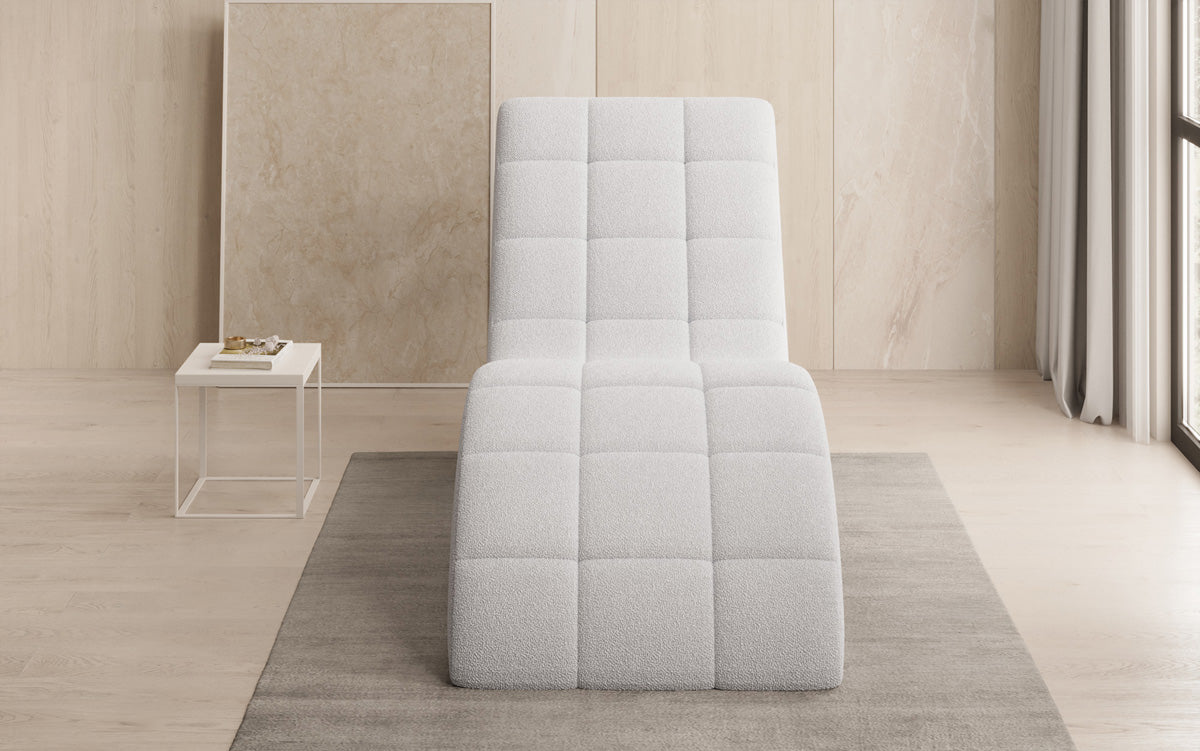 Designer Relax Lounger Nela in Bouclé