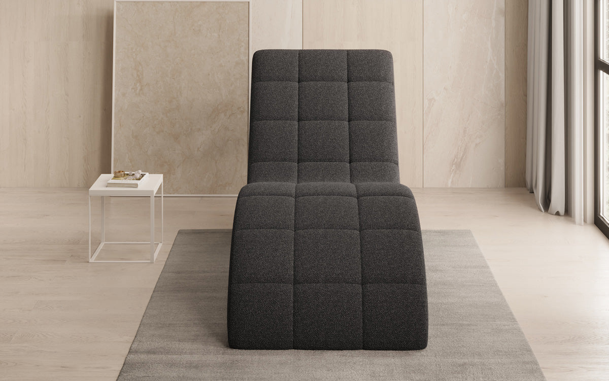 Designer Relax Lounger Nela in Bouclé