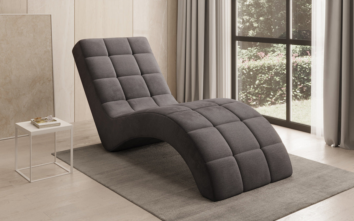 Designer Relax Lounger Nela in Velvet