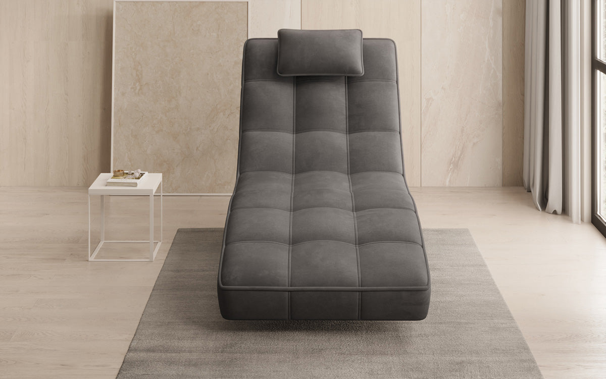 Designer Relax Lounger Livara Velvet with Swivel Function