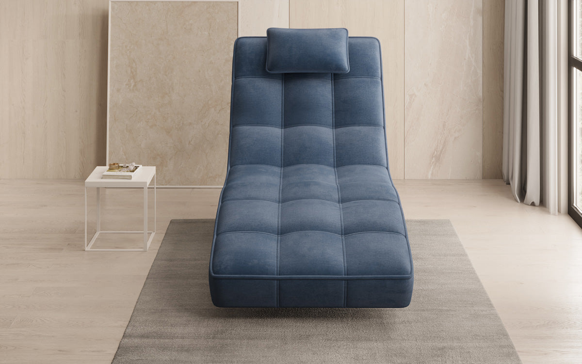 Designer Relax Lounger Livara Velvet with Swivel Function