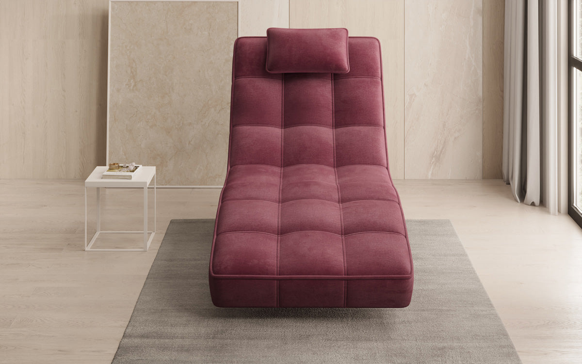 Designer Relax Lounger Livara Velvet with Swivel Function