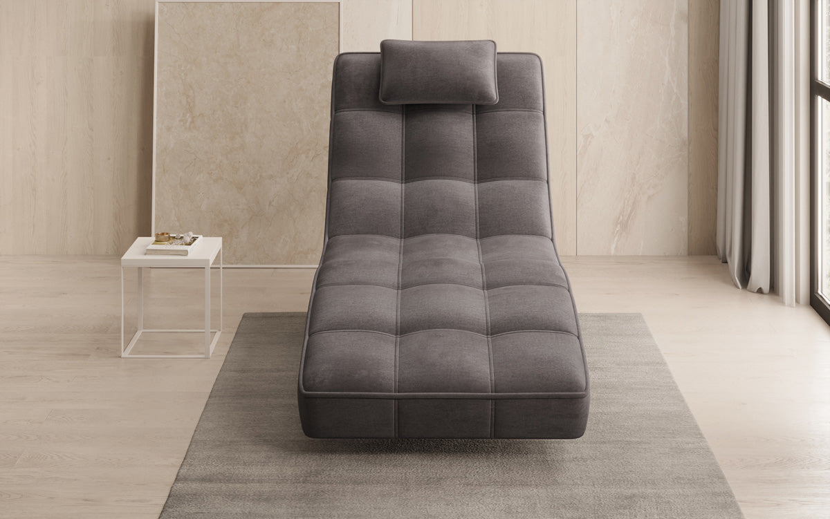 Designer Relax Lounger Livara Velvet with Swivel Function
