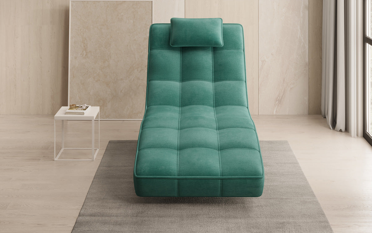 Designer Relax Lounger Livara Velvet with Swivel Function