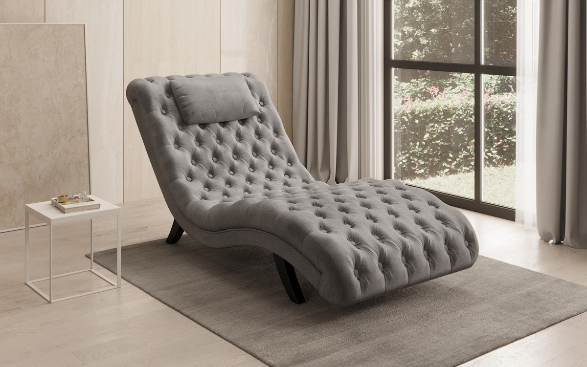 Designer Relax Lounger Elarion in Velvet