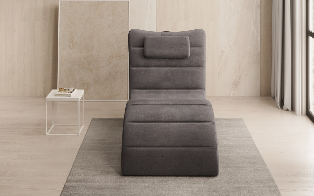 Designer Relax Lounger Leon in Velvet