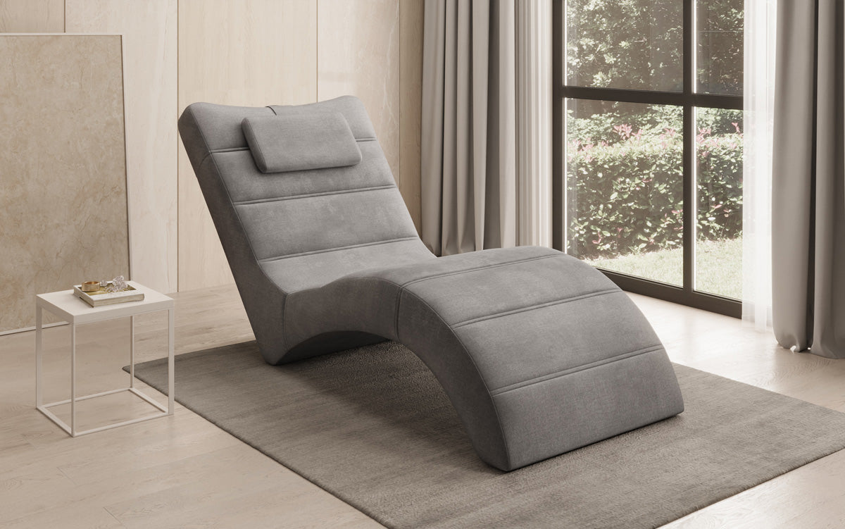 Designer Relax Lounger Leon in Velvet