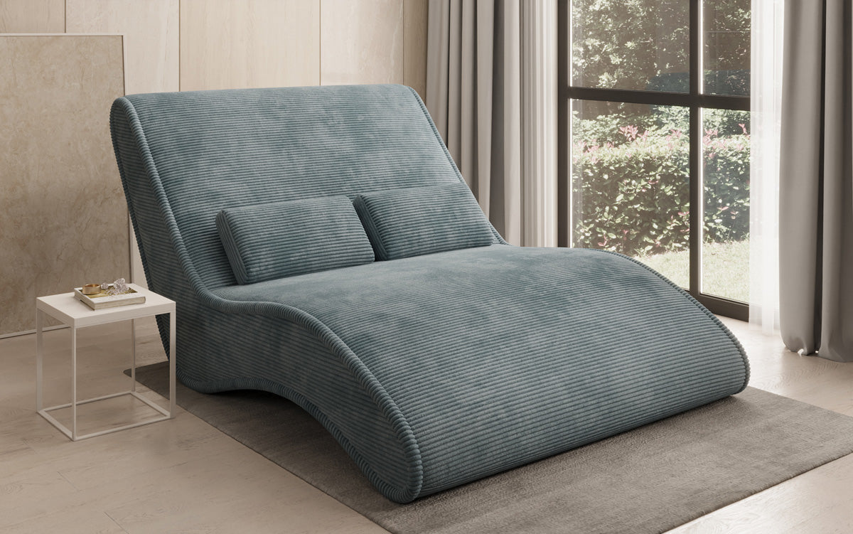 Designer Relax Lounger Lunaris 120 in Corduroy