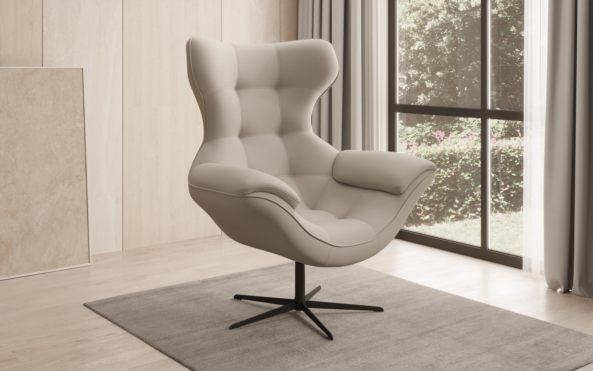 Fauteuil canapé design Aurelio en Tissu