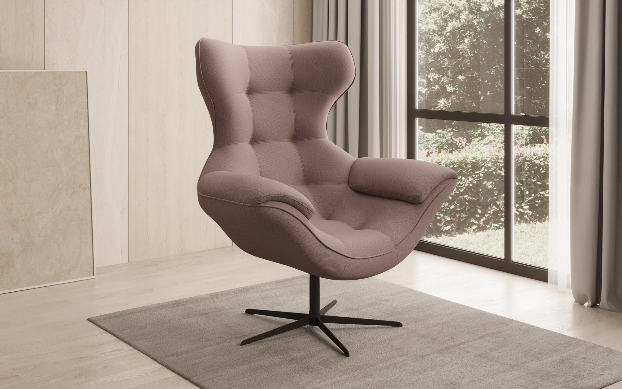 Fauteuil canapé design Aurelio en Tissu