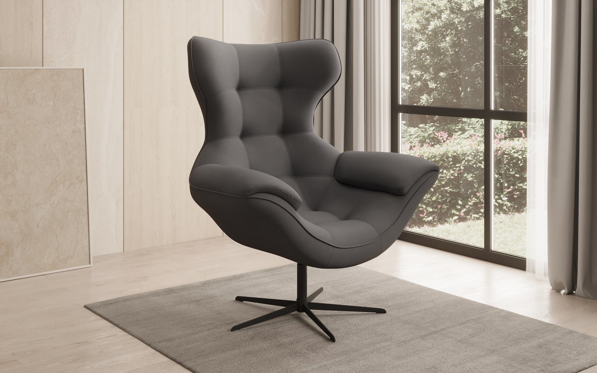 Fauteuil canapé design Aurelio en Tissu