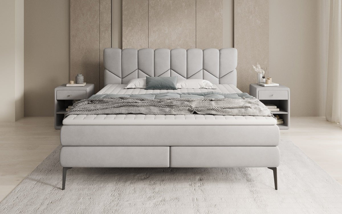 Boxspringbett Mirea a Echtleder