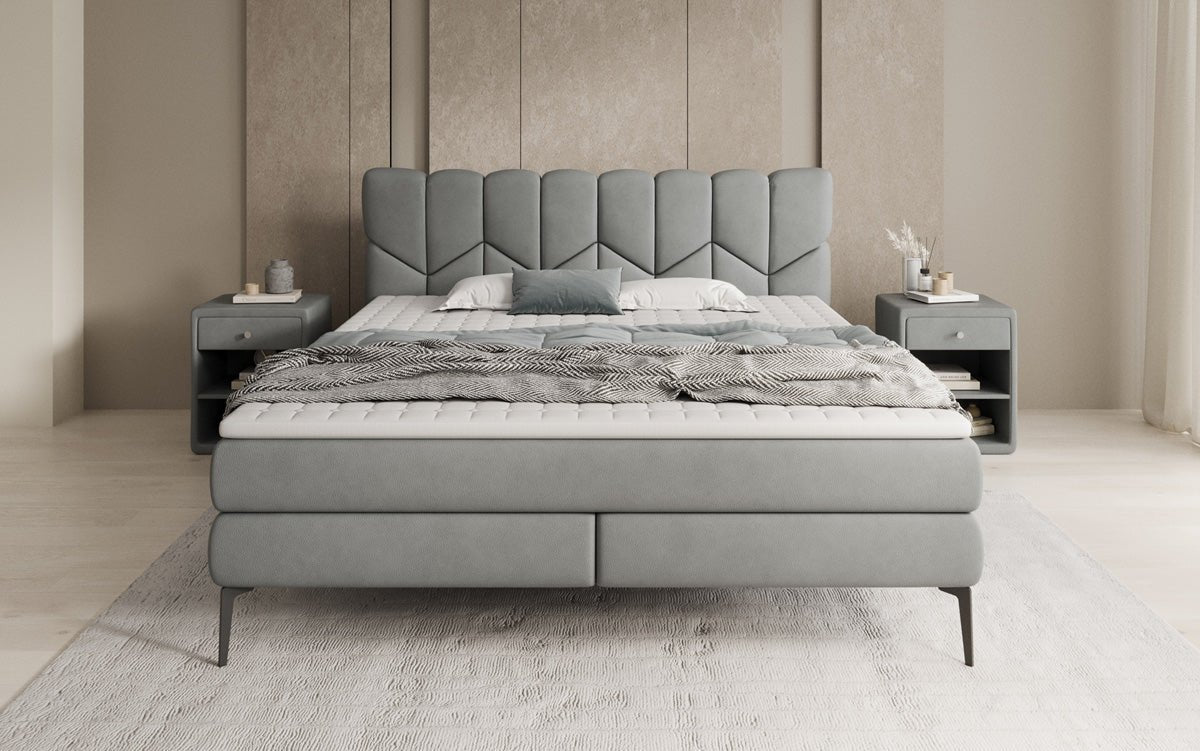 Boxspringbett Mirea a Echtleder