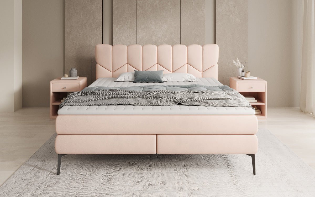 Boxspringbett Mirea a Echtleder