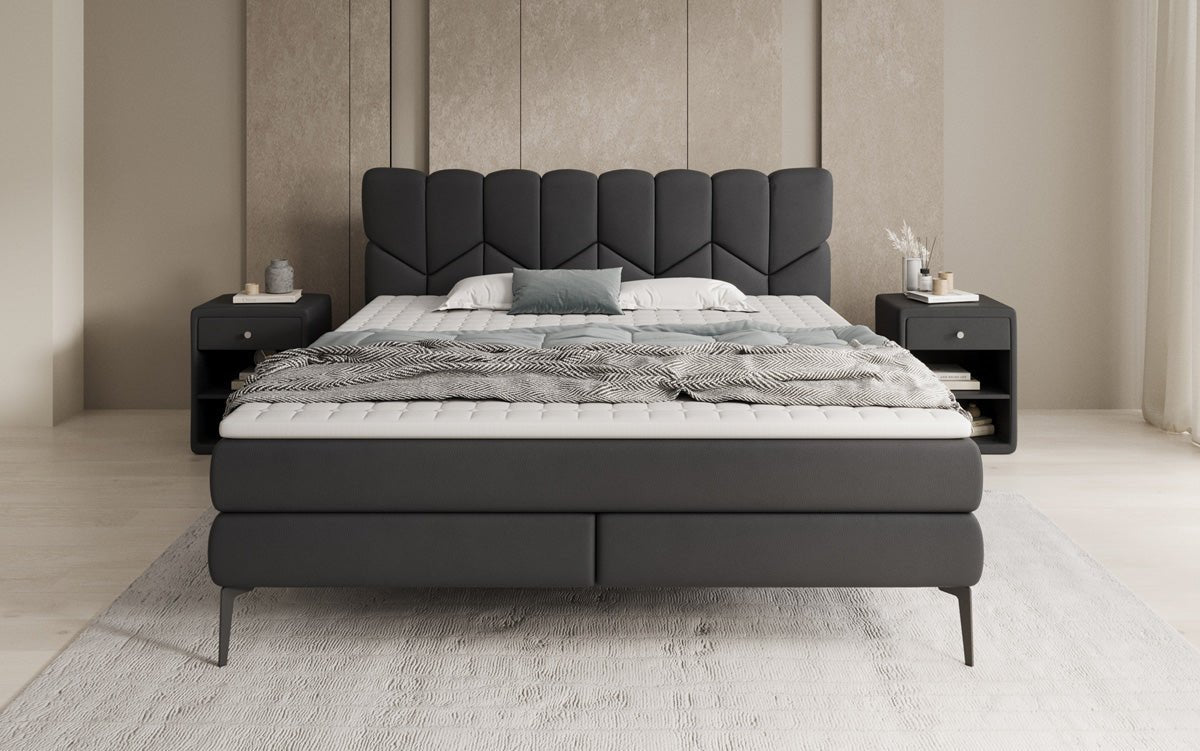 Boxspringbett Mirea a Echtleder