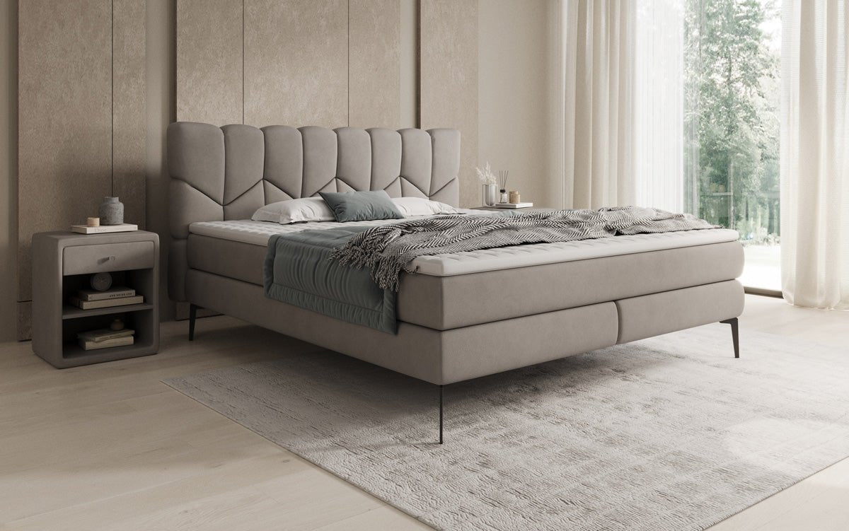 Boxspringbett Mirea a Echtleder