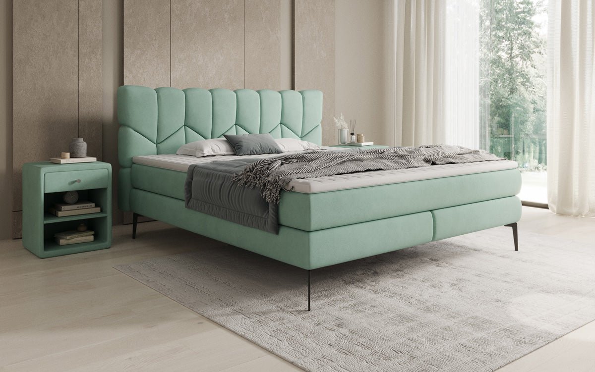 Boxspringbett Mirea a Echtleder
