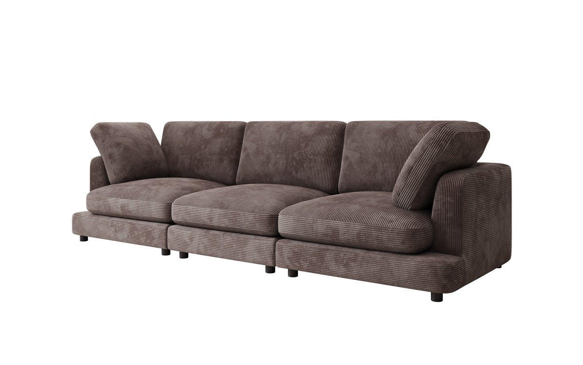 Designer 3 Seater Sofa Thalessa in Corduroy