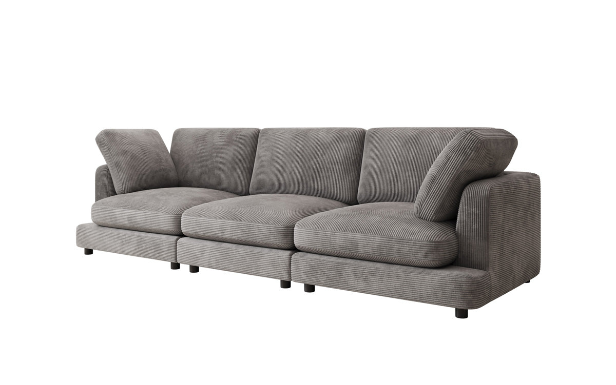 Designer 3 Seater Sofa Thalessa in Corduroy