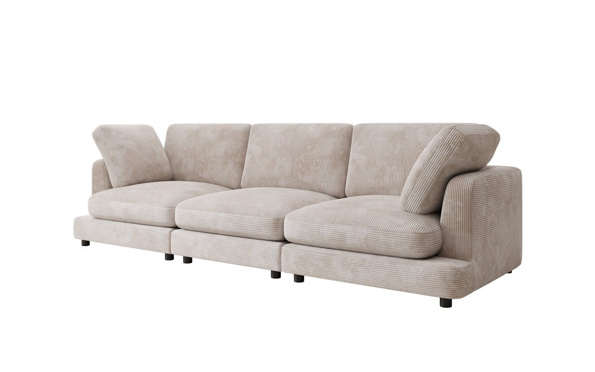 Designer 3 Seater Sofa Thalessa in Corduroy