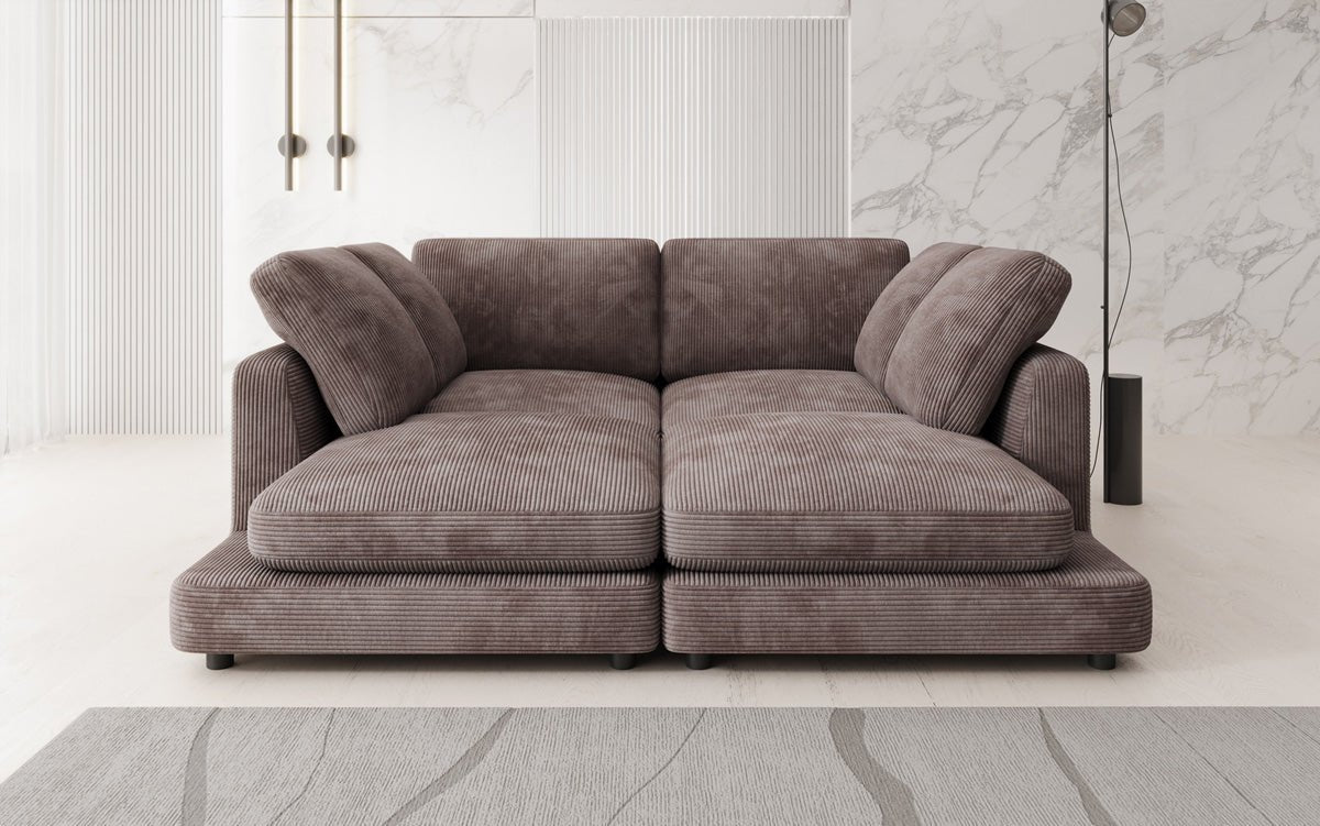 Designer lounge sofa Thalessa in Corduroy