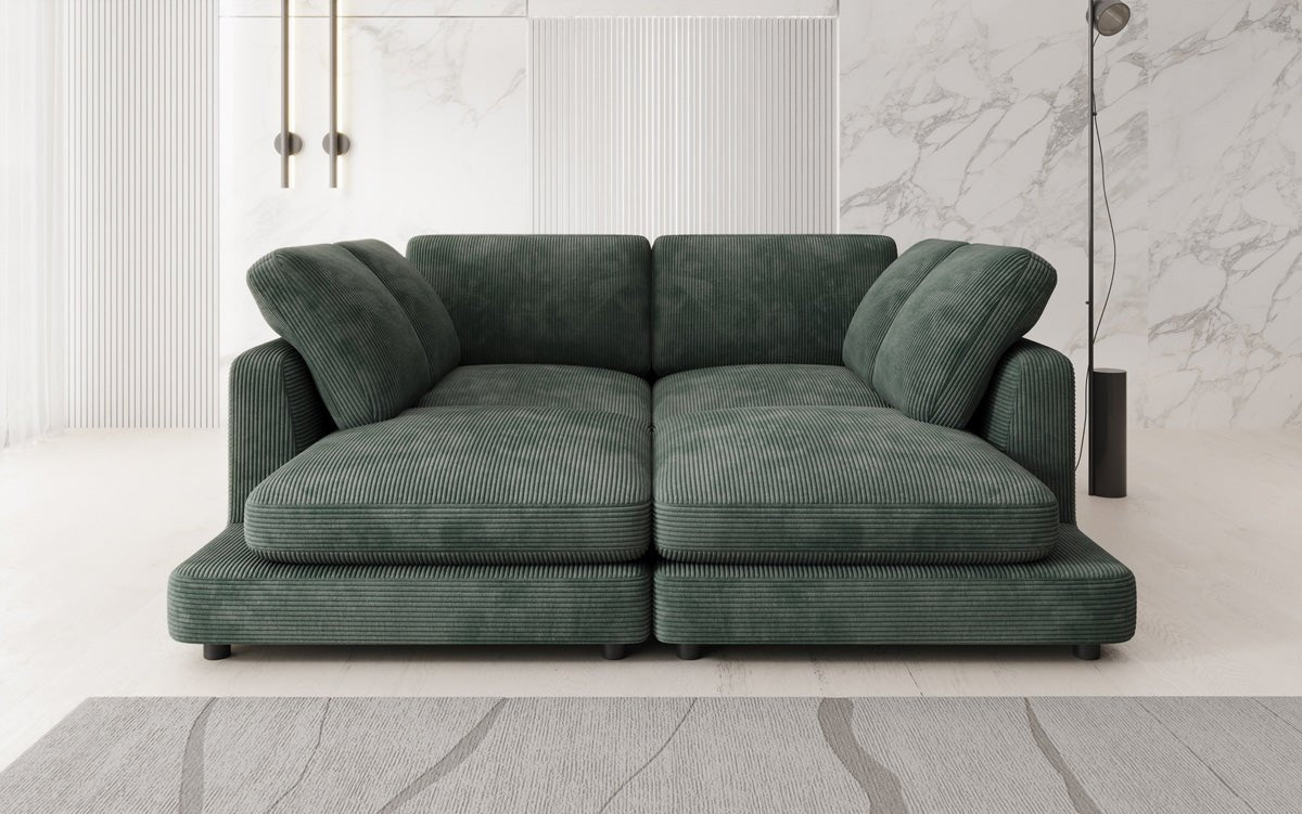 Designer lounge sofa Thalessa in Corduroy