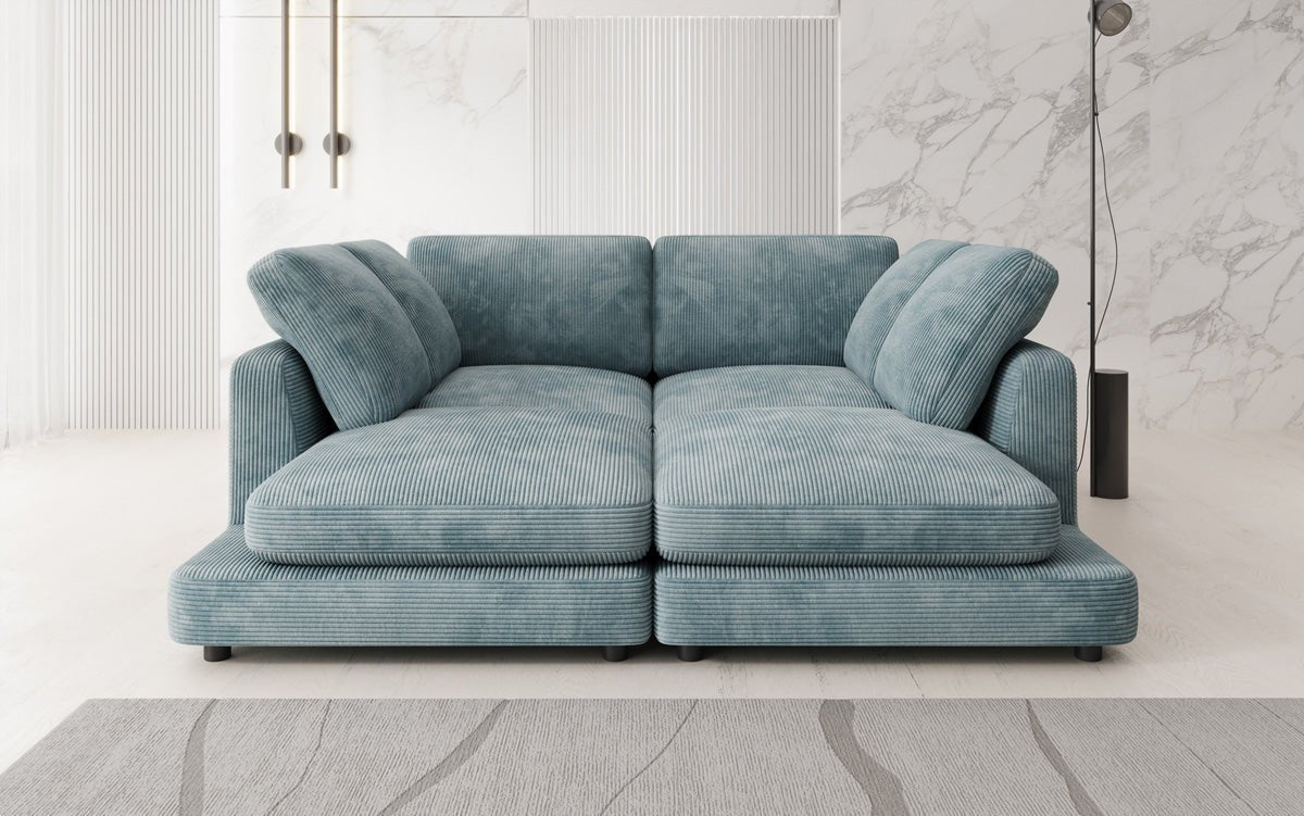 Designer lounge sofa Thalessa in Corduroy