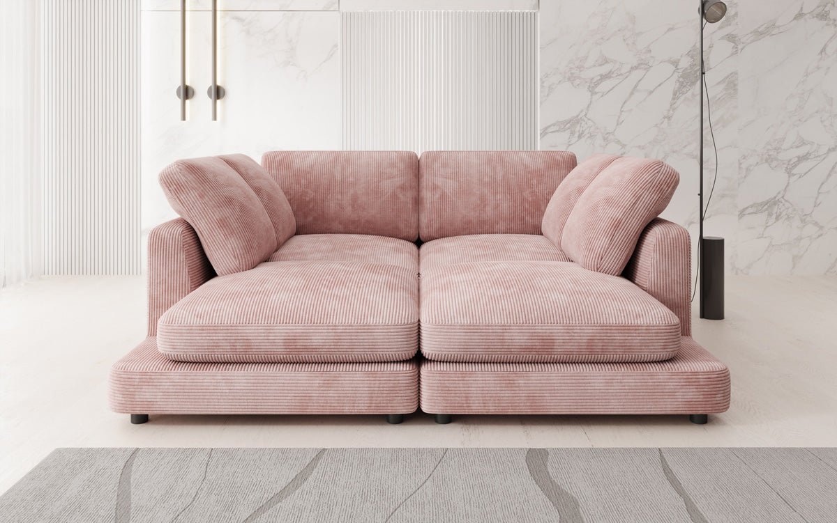 Designer lounge sofa Thalessa in Corduroy