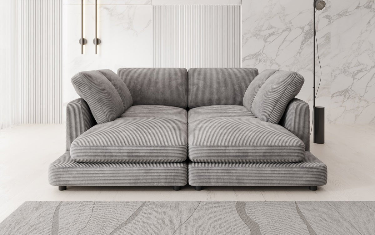Designer lounge sofa Thalessa in Corduroy