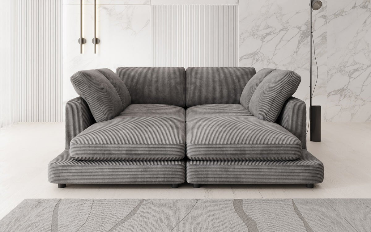 Designer lounge sofa Thalessa in Corduroy