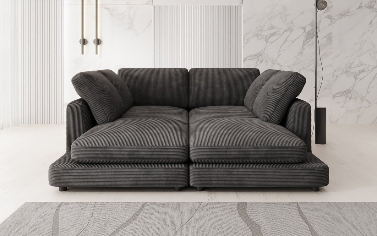 Designer lounge sofa Thalessa in Corduroy